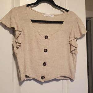 2 for $20 Linen crop top